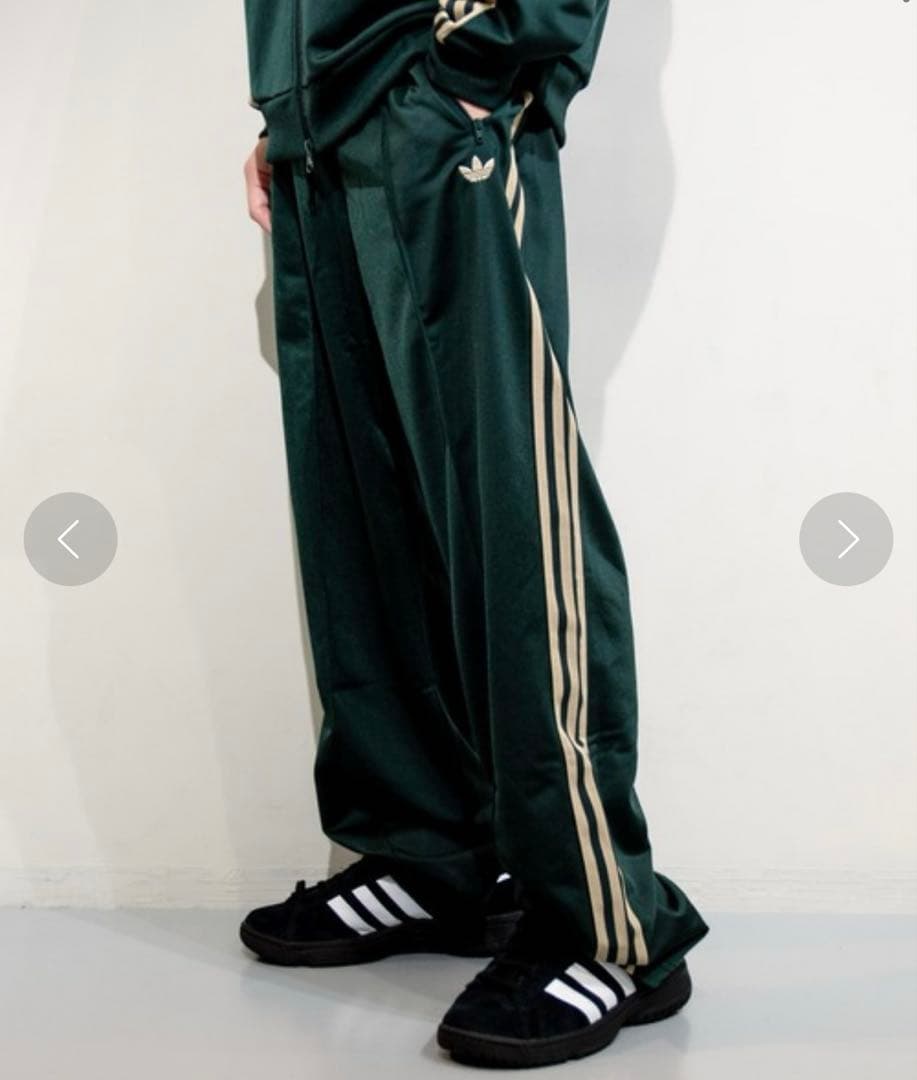 adidas ジャージ　ベッケンバウアートラックパンツ　シャドーグリーン　xxs