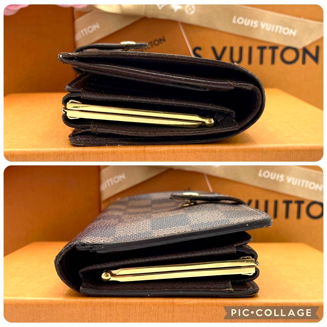 ルイヴィトン　がま口　ダミエ　ポルトフォイユ ヴィエノワ　二つ折り財布　新型