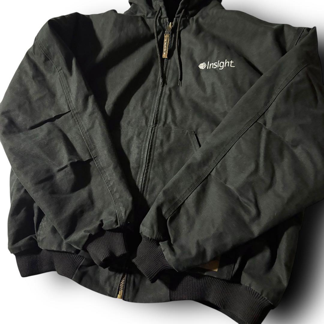 vintage Berneアクティブジャケットダックジャケット黒ブラック2XL