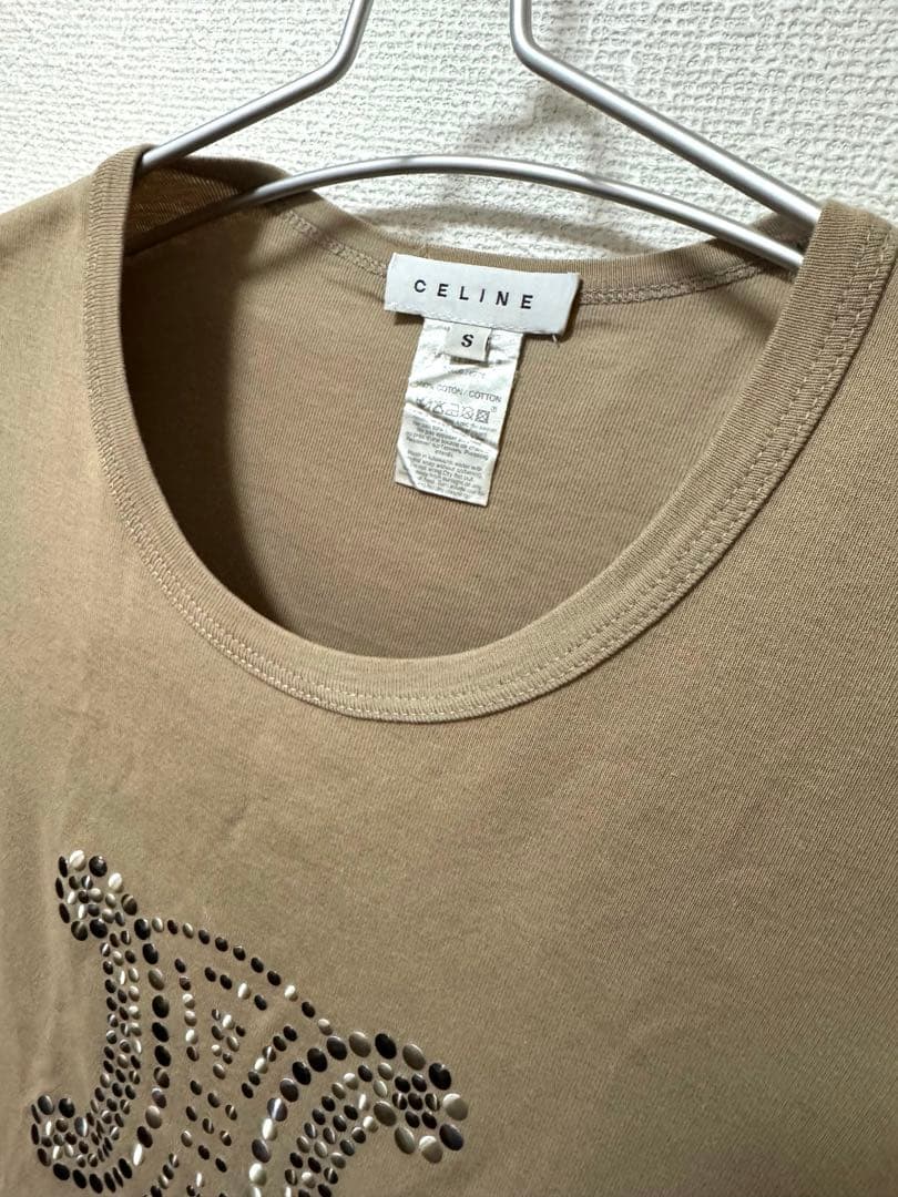 希少】ヴィンテージCELINE トリオンフ スタッズ Tシャツ y2k