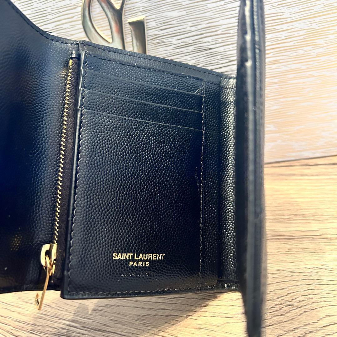 極美品✨サンローラン 三つ折り財布 YSL