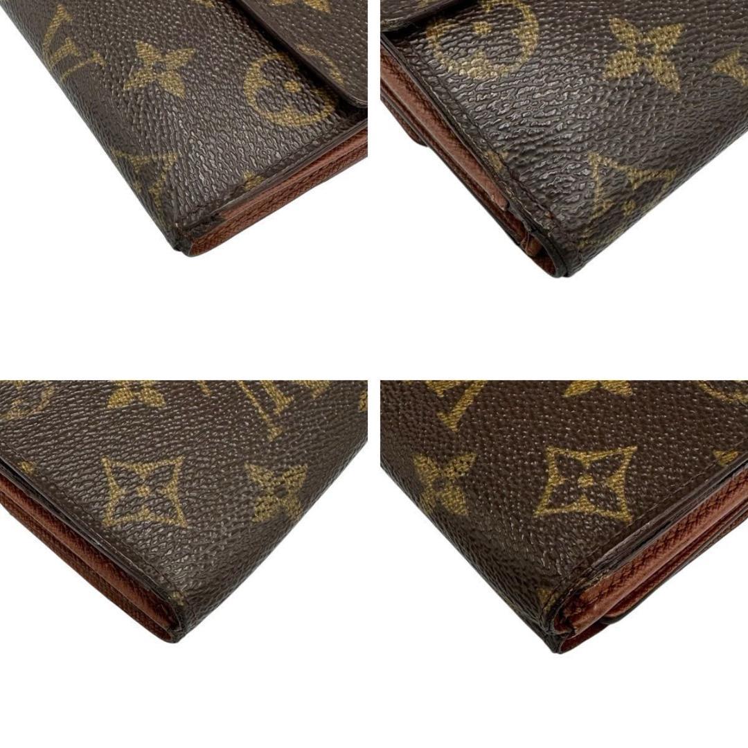 【美品】ルイヴィトン Wホック財布 モノグラム コンパクト TH0969
