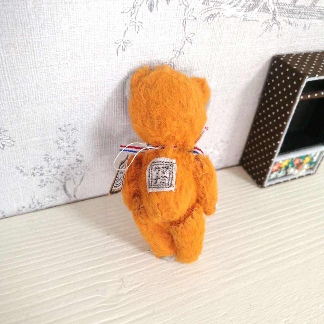 新品未使用◆人気作家クマナミさま　オレンジ茶のくまちゃん◆