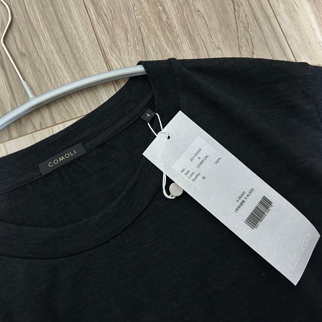 24SS COMOLI サマーウール ノースリーブ CHARCOAL