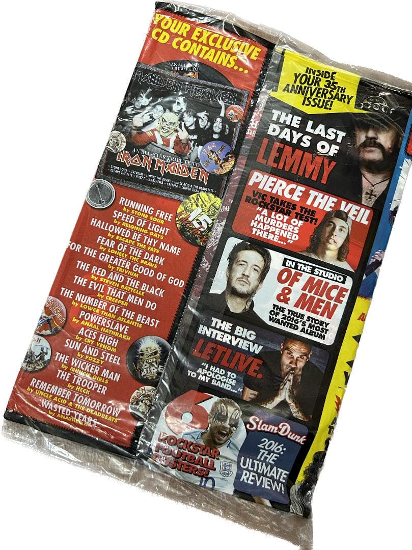 KERRANG! 25冊セット。IRON MAIDENトリビュートCD付き含む