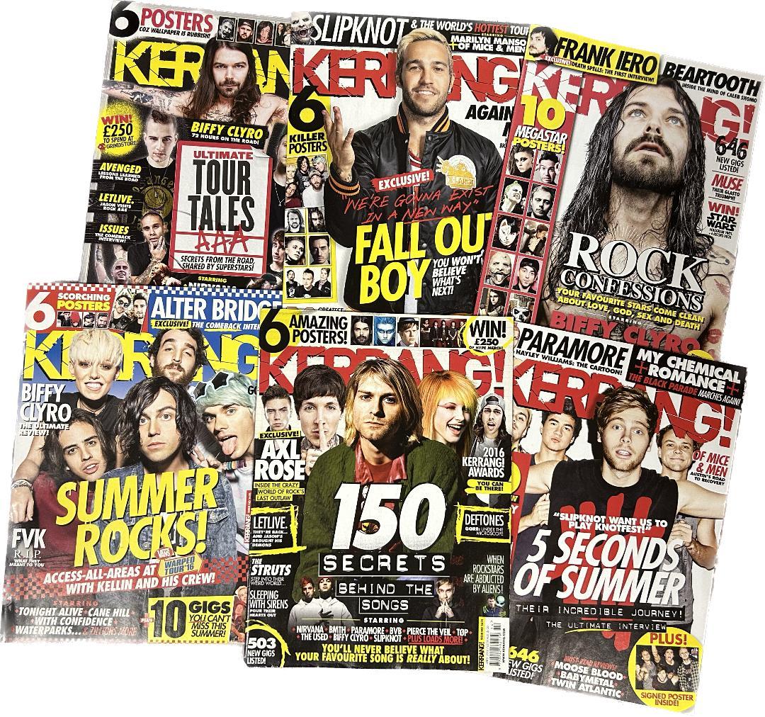 KERRANG! 25冊セット。IRON MAIDENトリビュートCD付き含む