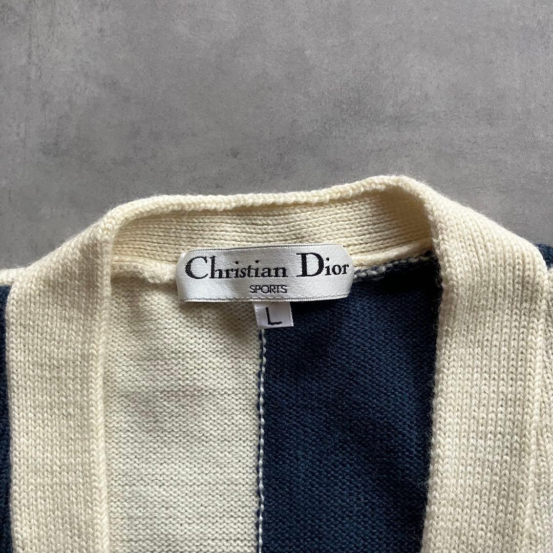 トップス 90s Christian Dior wool knit cardigan