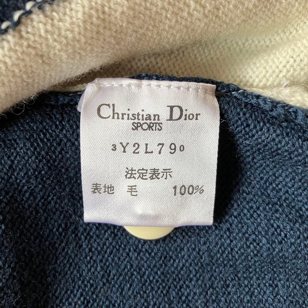 トップス 90s Christian Dior wool knit cardigan