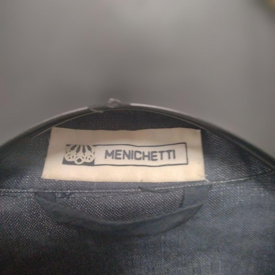 希少　MENICHETTI　リネンシャツブルゾン　ジルサンダー　メニケッティ　紺