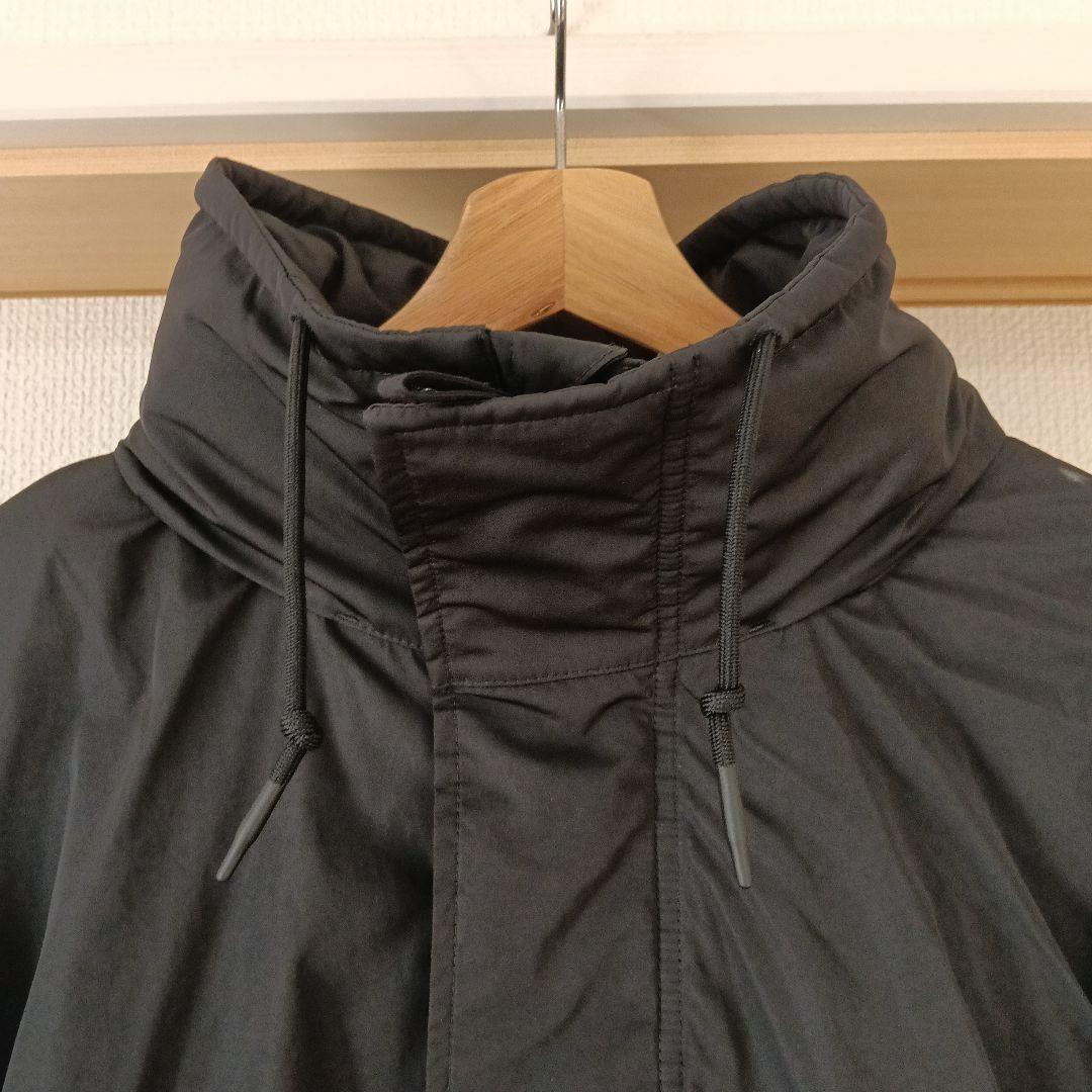 UNIQLO C ブラック フーデッドコート