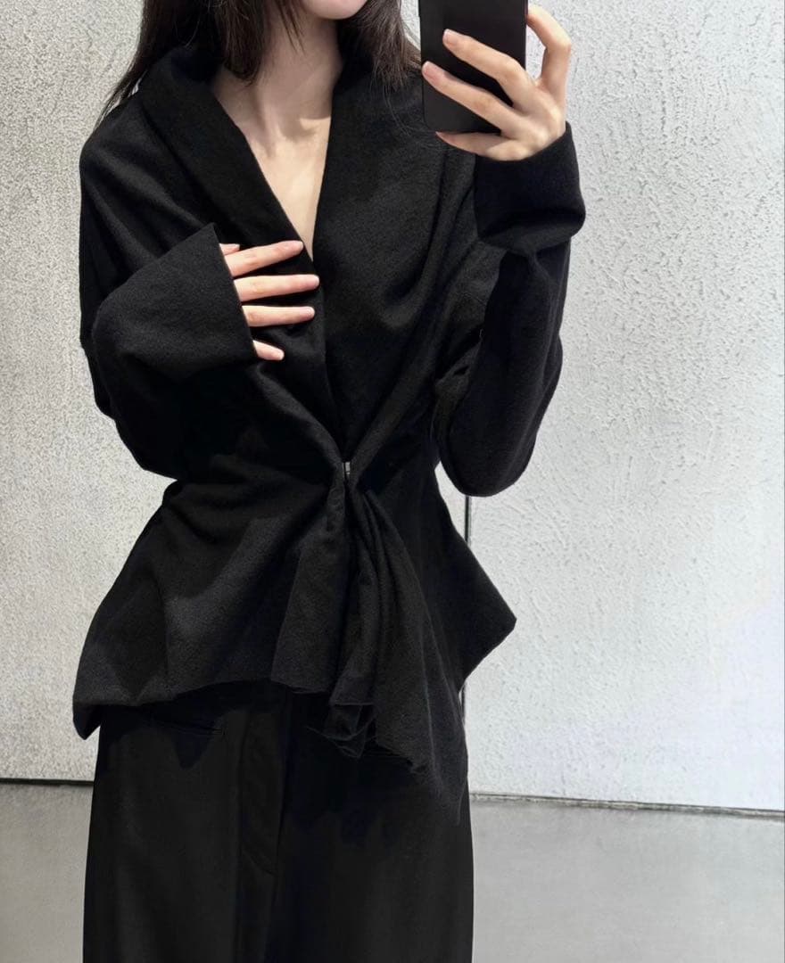 Yohji Yamamoto FEMME ジャケット ウール アシンメトリー
