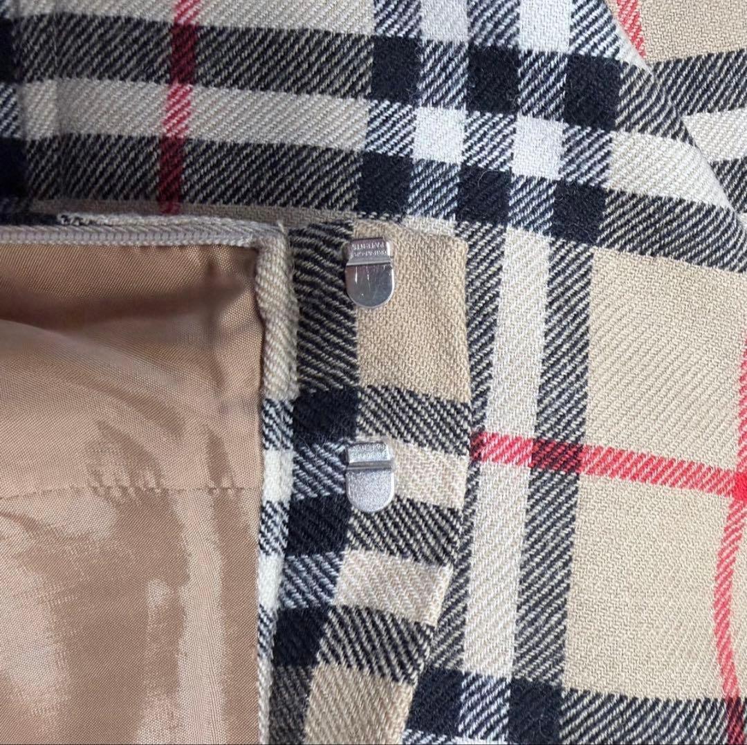 BURBERRY チェック柄プリーツロングスカート