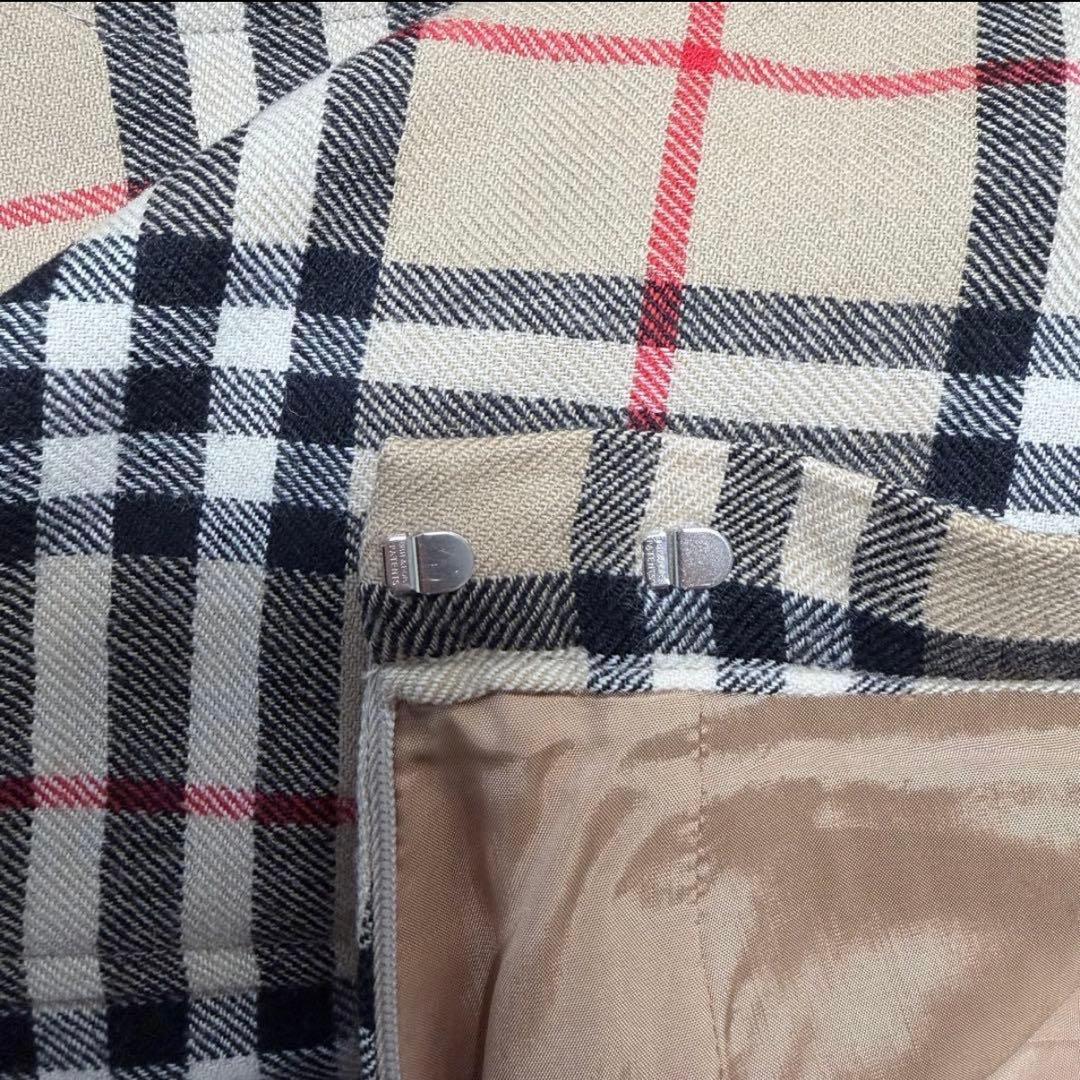 BURBERRY チェック柄プリーツロングスカート