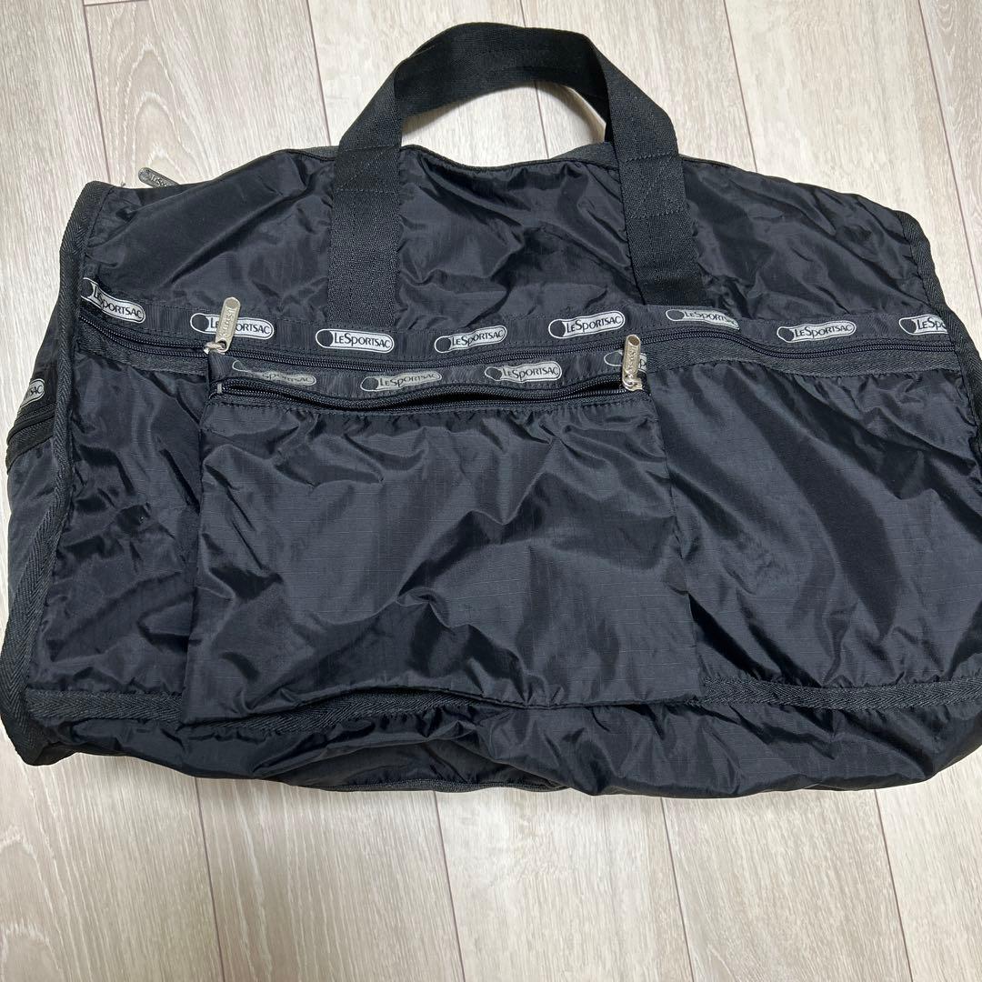 LeSportsac ブラック ボストンバッグ