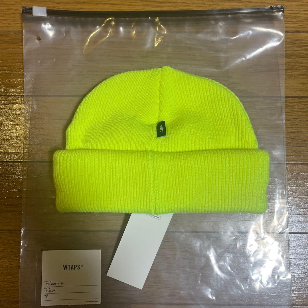 WTAPS ダブルタップス 251MADT-HT01 ニット帽 イエロー