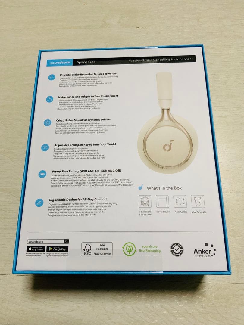 新品未開封soundcore Space One ノイズキャンセリングヘッドホン