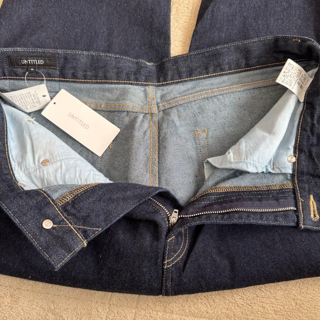 新品タグ付 UNTITLED デニムパンツ 4L 大きいサイズ