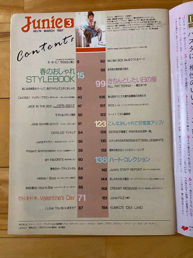 Junie 1987年3月号