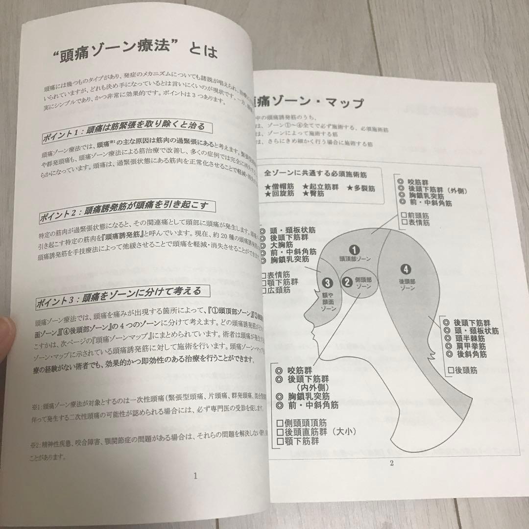 岩間良充　最新頭痛治療メソッド　頭痛ゾーン療法DVD４枚組　& 補足テキスト