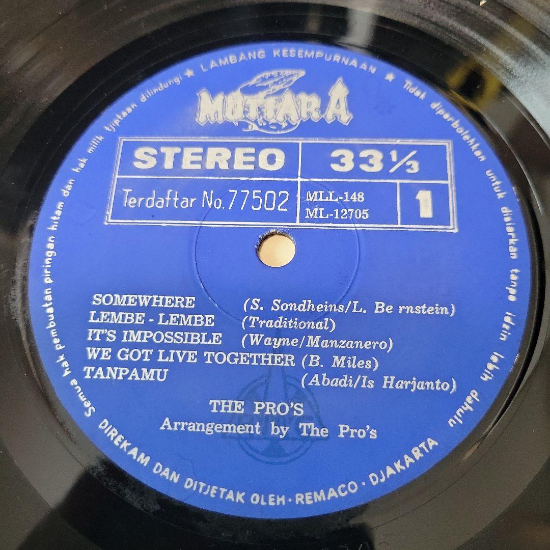 Broery and The Pro' Indonesia LP レア