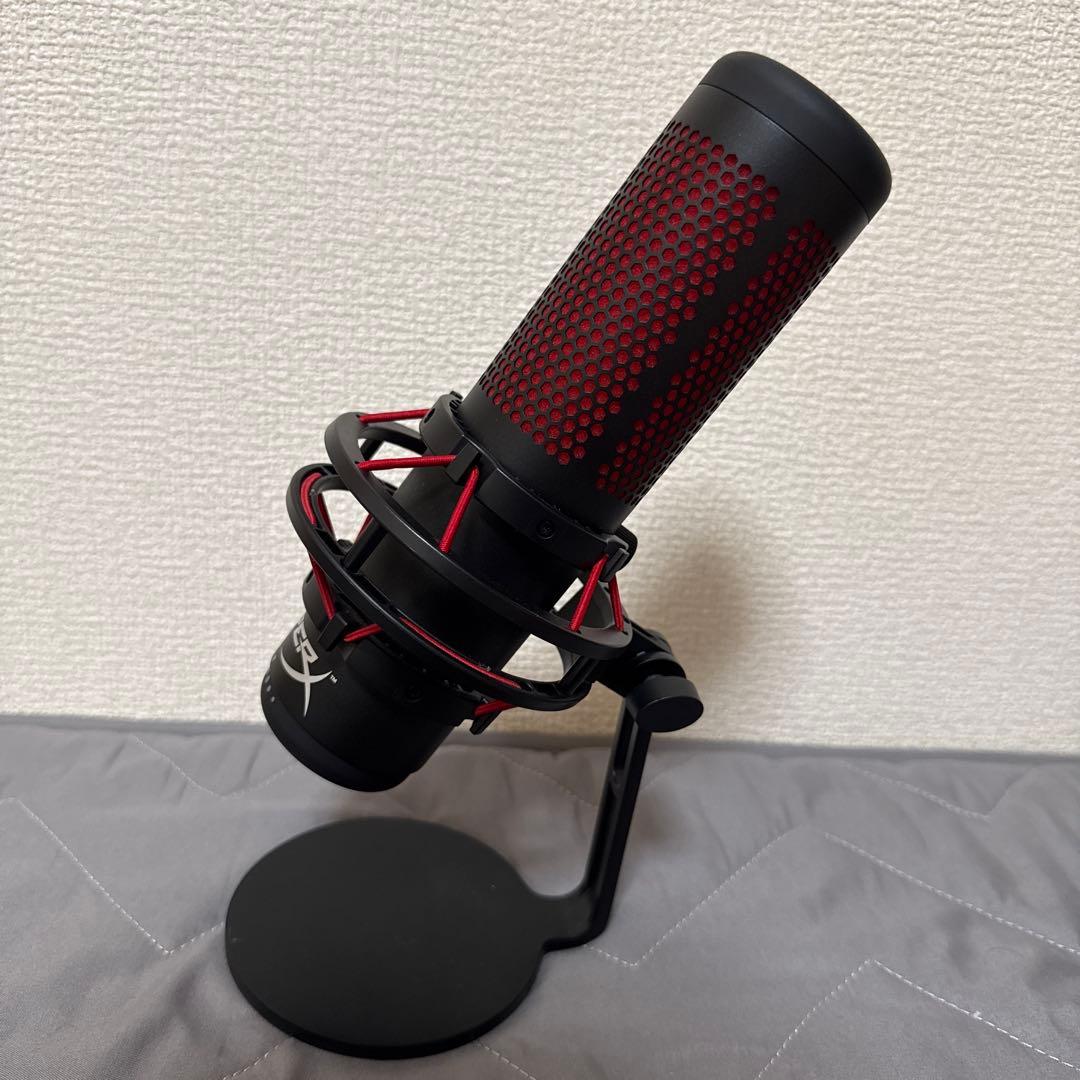 HYPERX QuadCastコンデンサーマイク 黒・赤コード付属