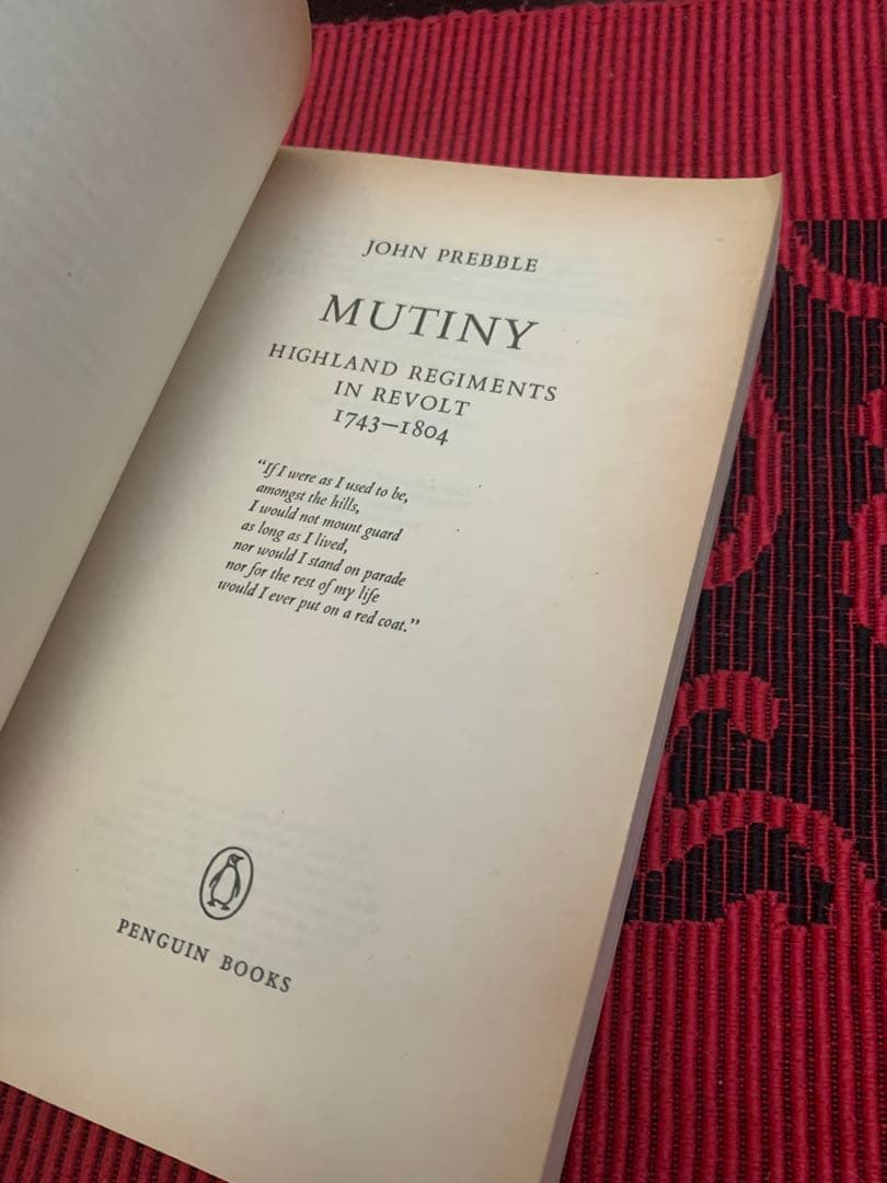 希少　Mutiny: Highland Regiments in Revolt