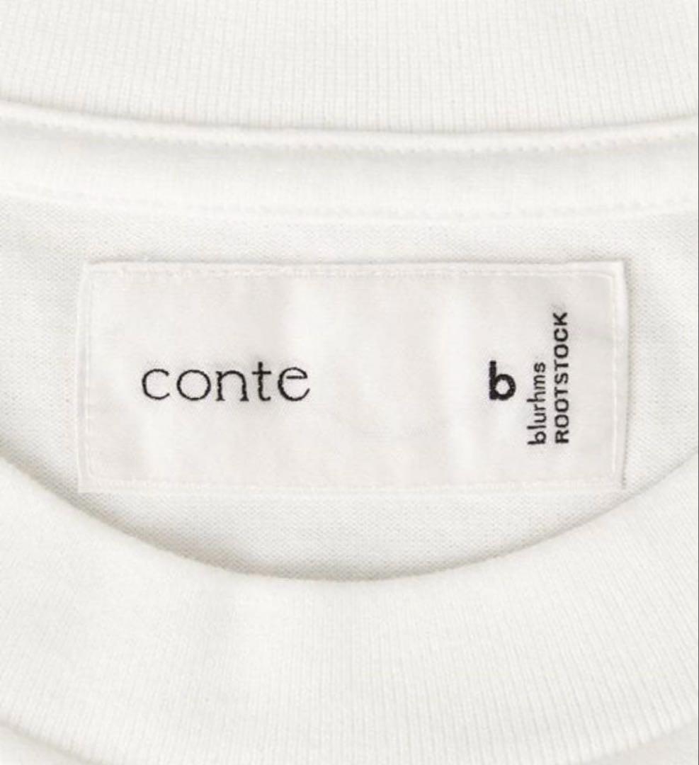 conte ＜blurhms for conte＞ プリント Tシャツ