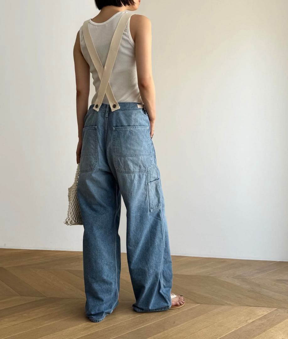 babyハピラキ様 サスペンダー付きデニムパンツ