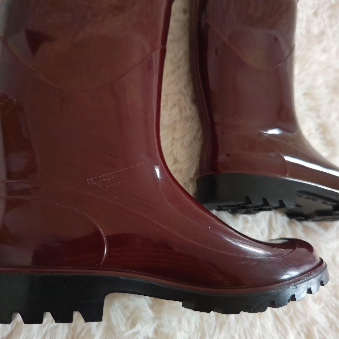 バーバリー BURBERRY ノバチェック レインブーツ 23.5cm 長靴