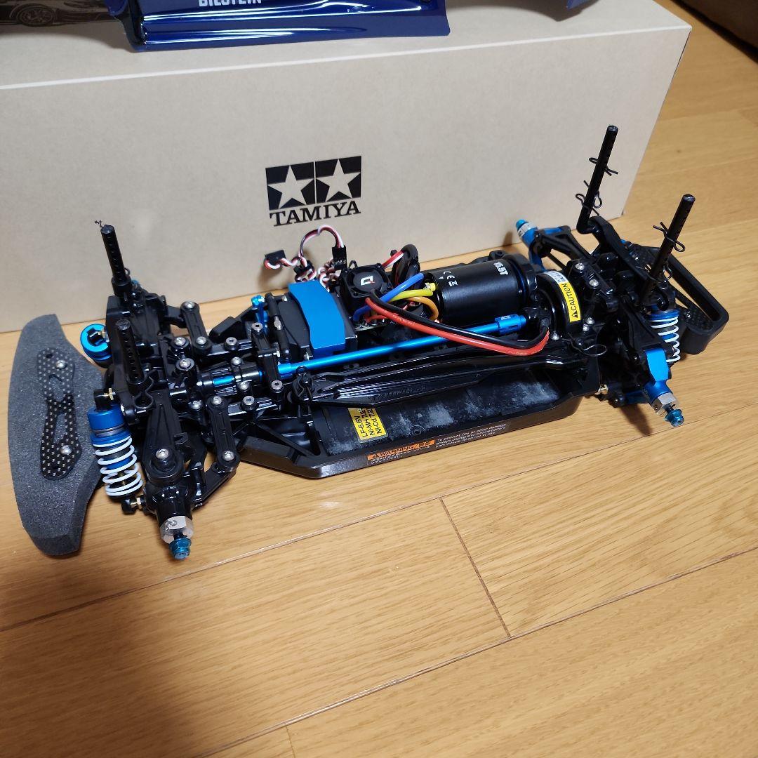 タミヤTT02 塗装済みボディ、メカ付き(受信機なし)