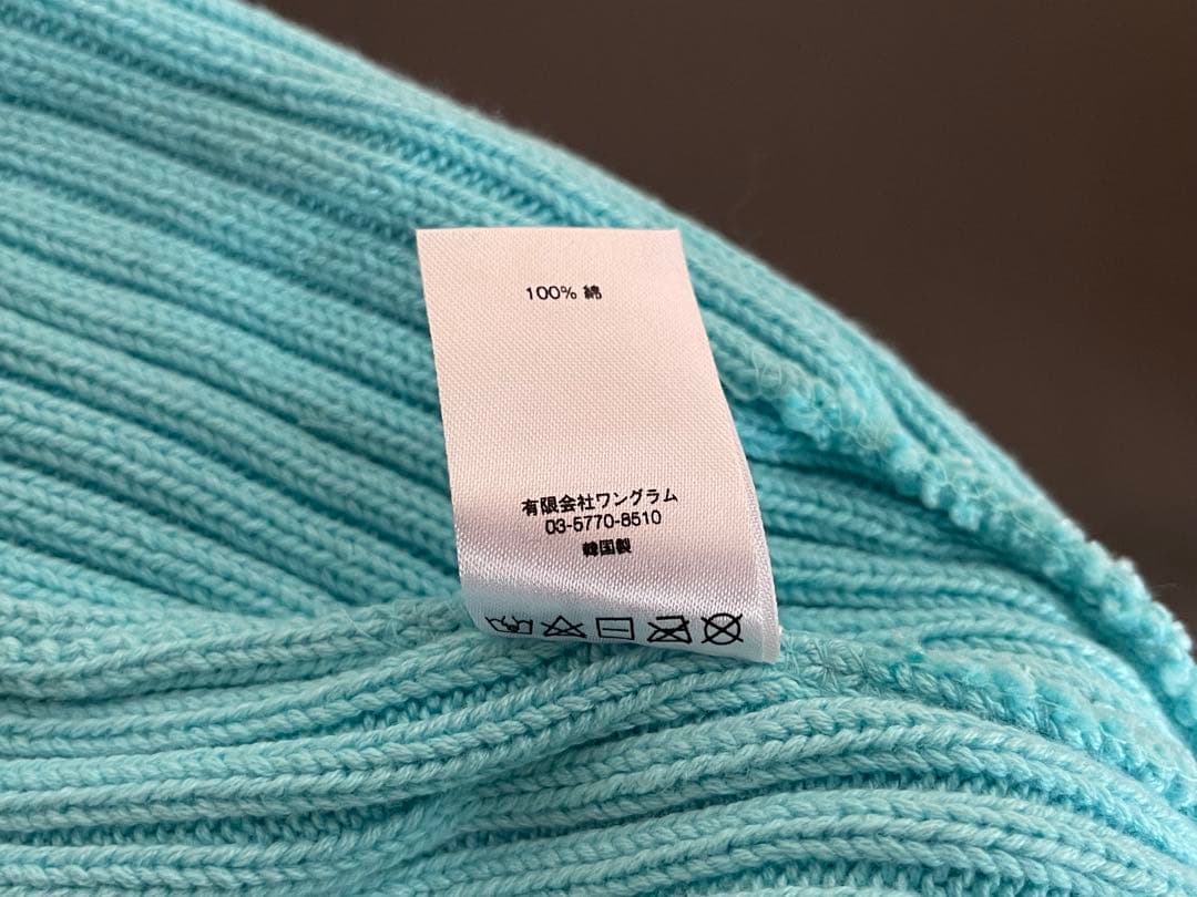 帽子 Supreme 2017ss overdyed beanie Ice Blue