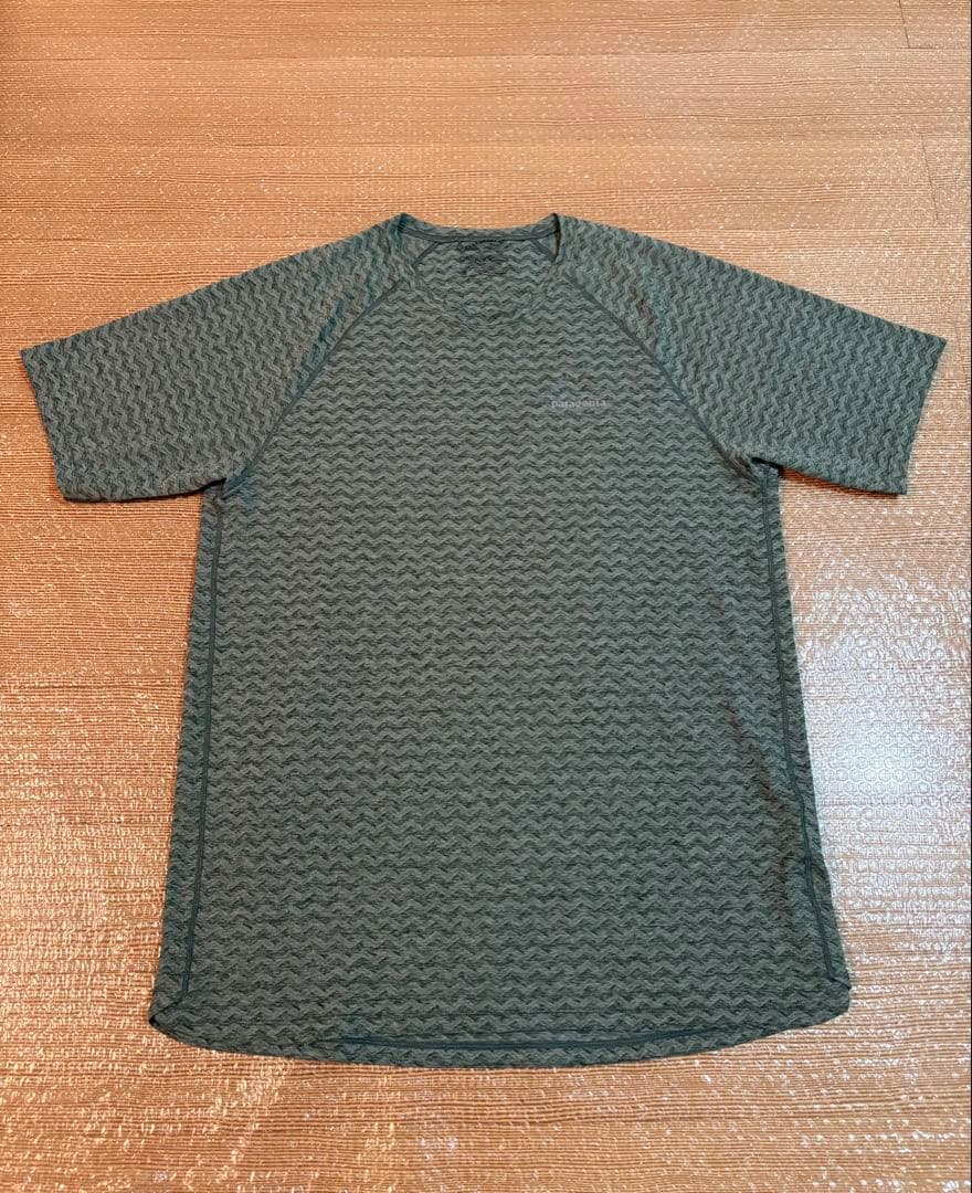 パタゴニア リッジフローシャツ M 美品 グリーン系カラー