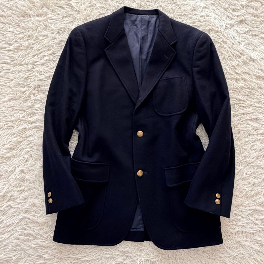 美品　Lサイズ　VAN Jacket　ブレザー　金ボタン　ヴィンテージ　ネイビー