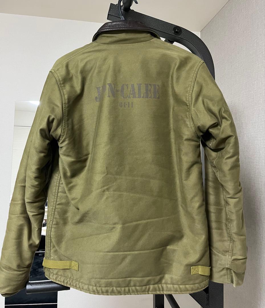 【極上品】CALEE キャリー デッキジャケット オリーブ色