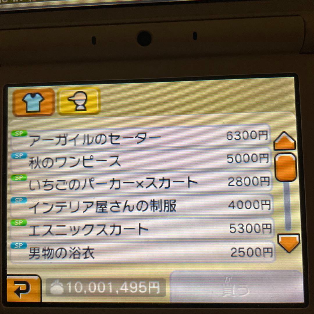 トモダチコレクション 新生活 ニンテンドー3DS 所持金1000万　レア物多数