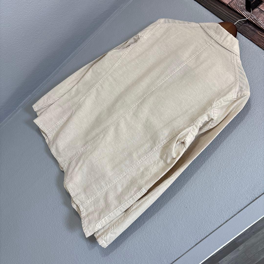 54美品　DANTON BEAMS コラボ　コットン　リネン　ジャケット