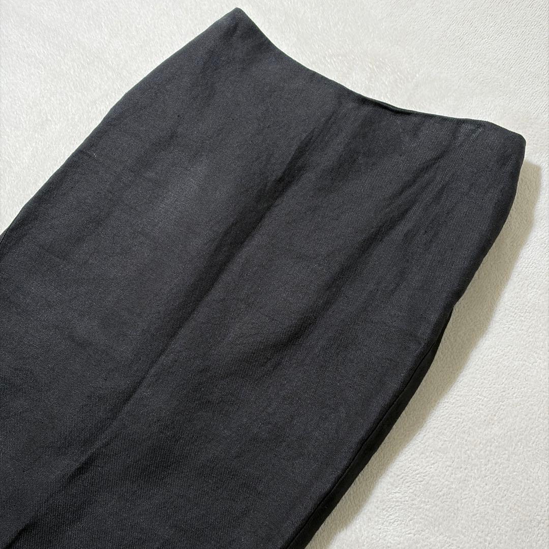 【未使用品】ドゥーズィエムクラス　LINEN スカート　リネン　麻100% 黒
