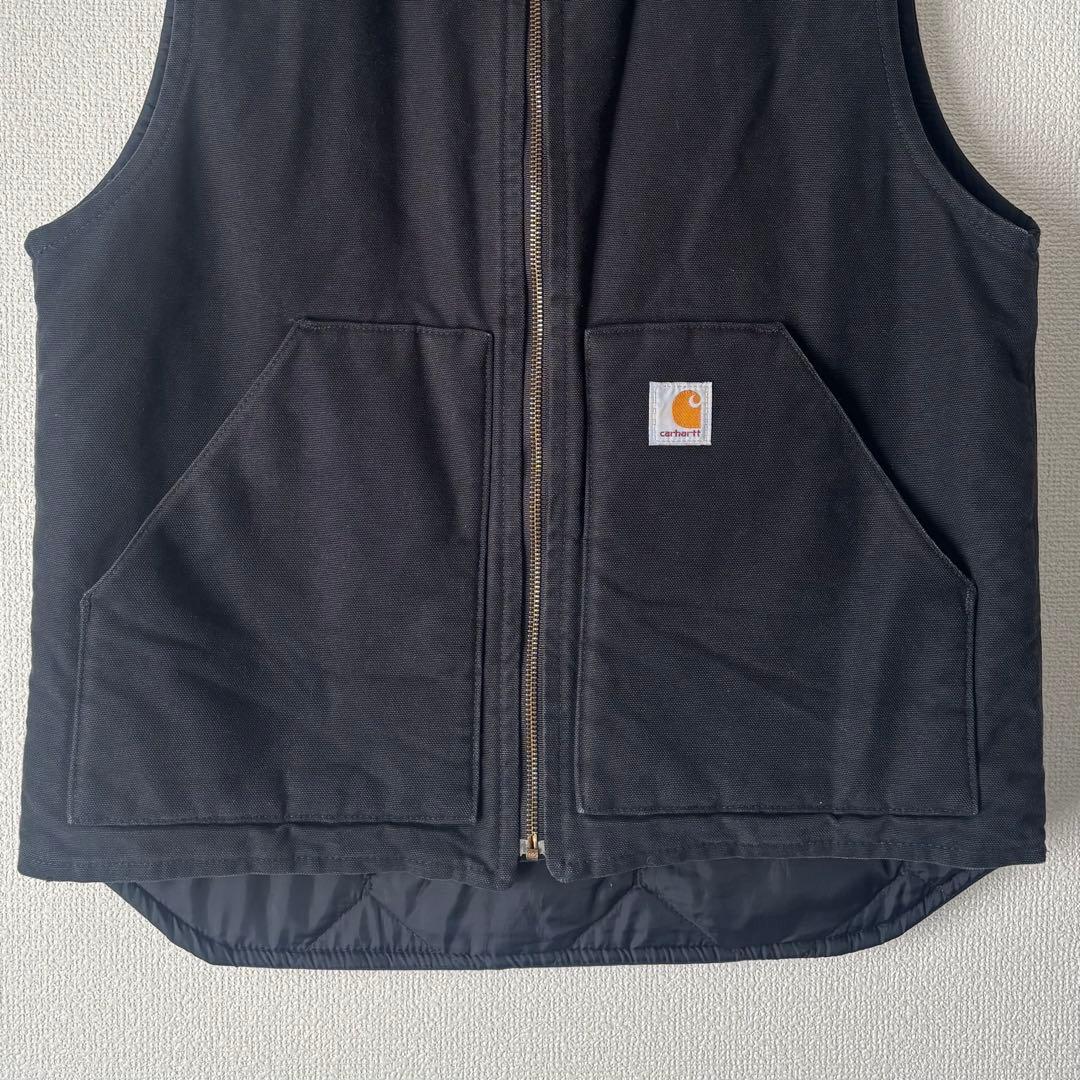 Carhartt カーハート ダックベスト V01 BLK M ワークベスト