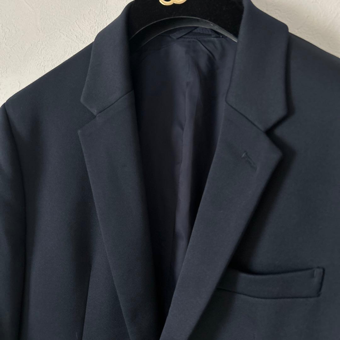 美品✨theory ジャケット ネイビー 38 2ボタン 無地 軽量 ストレッチ