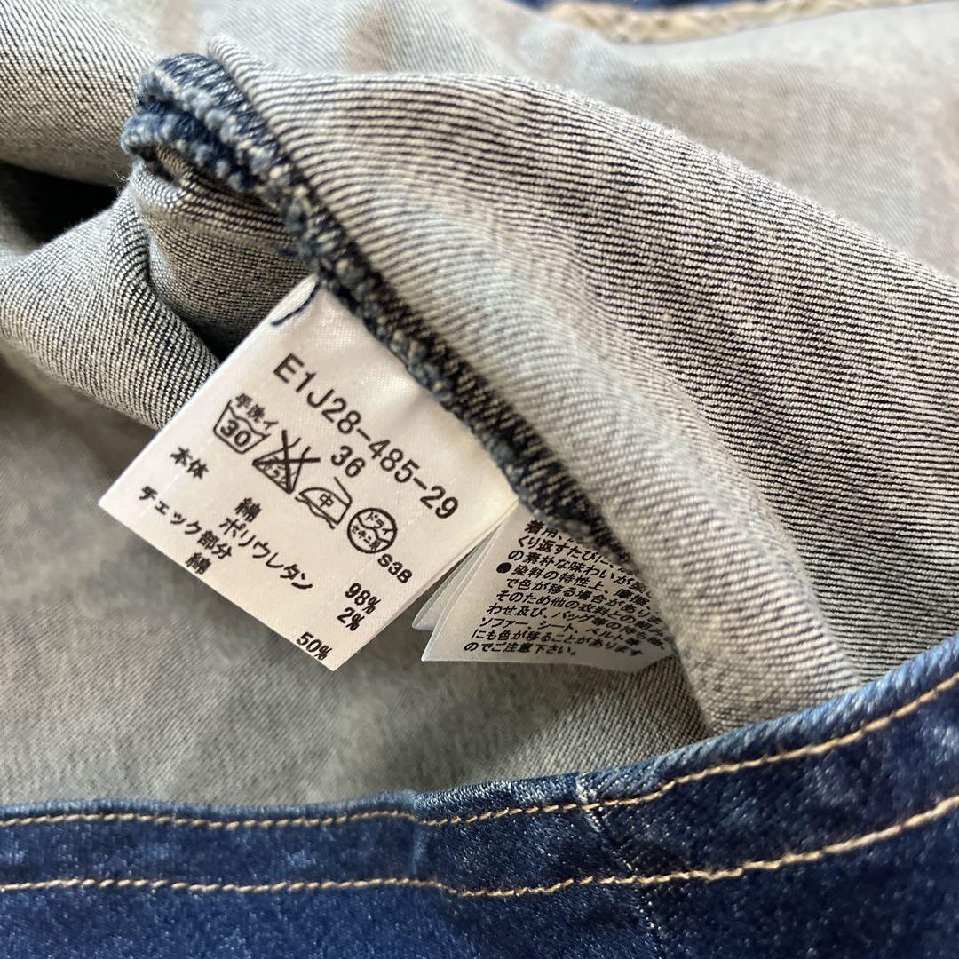 美品♡BURBERRY バーバリーブルーレーベル デニムワンピース ノバチェック