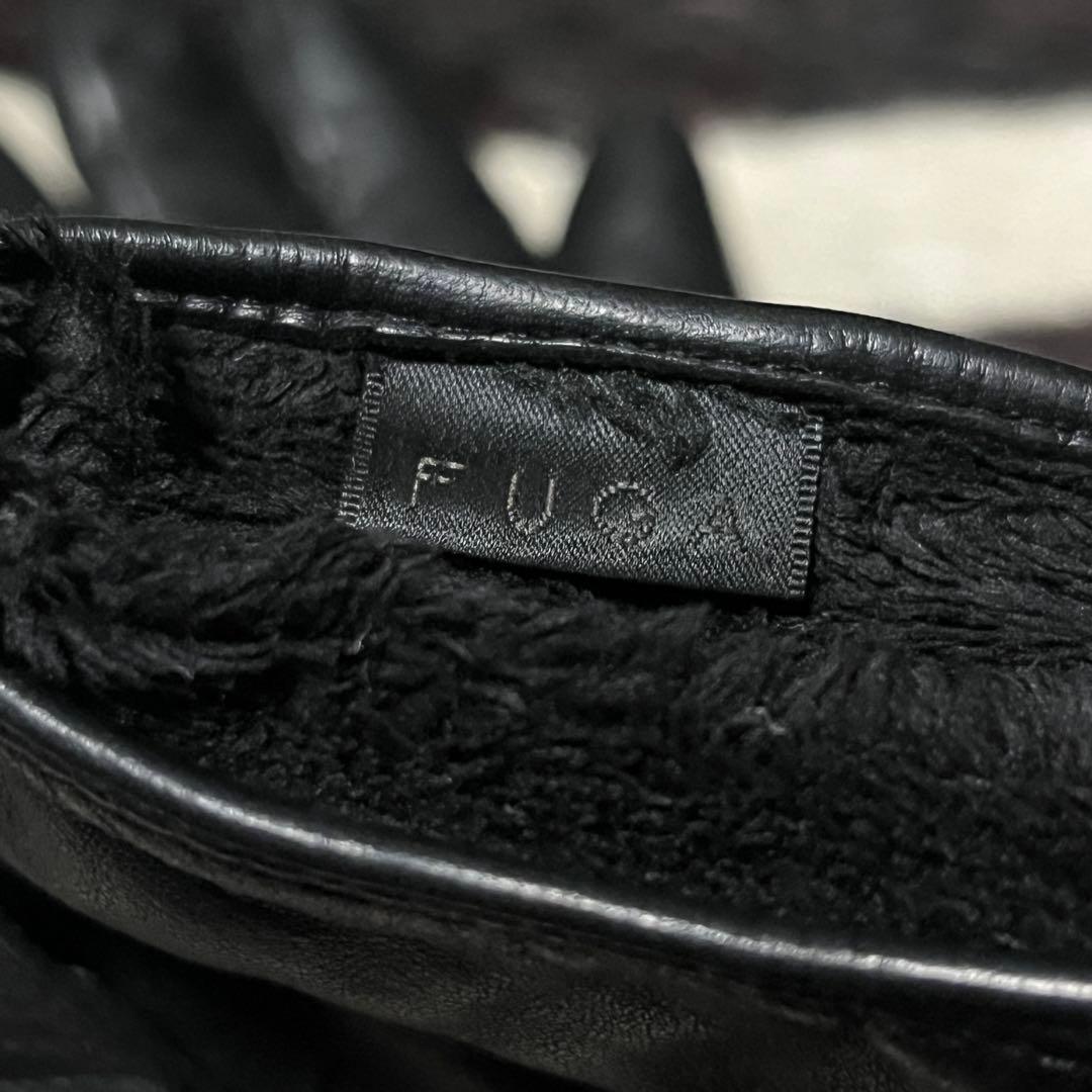 小物 00s FUGA python leather zip glove julius