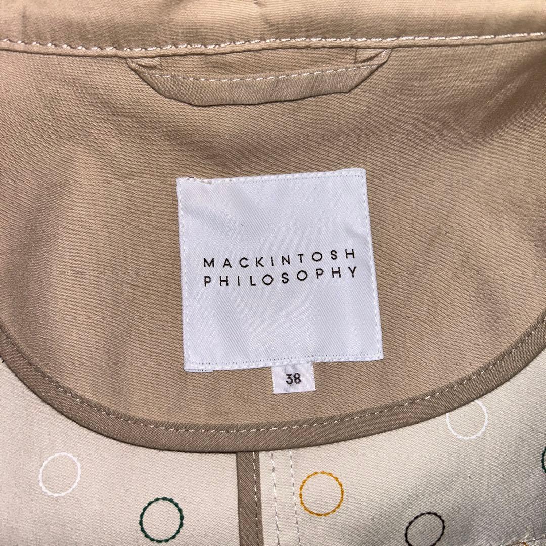 マッキントッシュフィロソフィー　フーデットコートベージュ　38