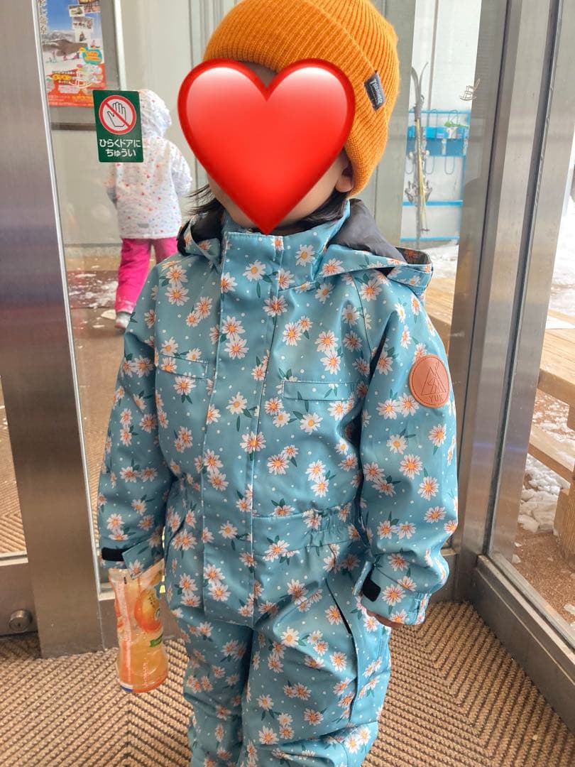 YUK 花柄 スキーウェア 90