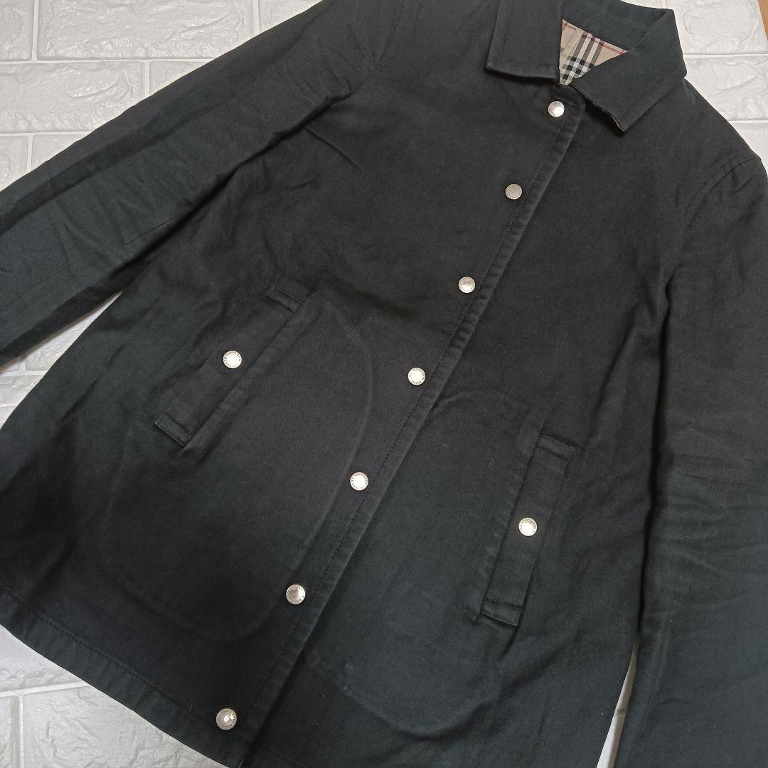 希少✨BURBERRY ブルーレーベル ノバチェック ブラック ジャケットコート