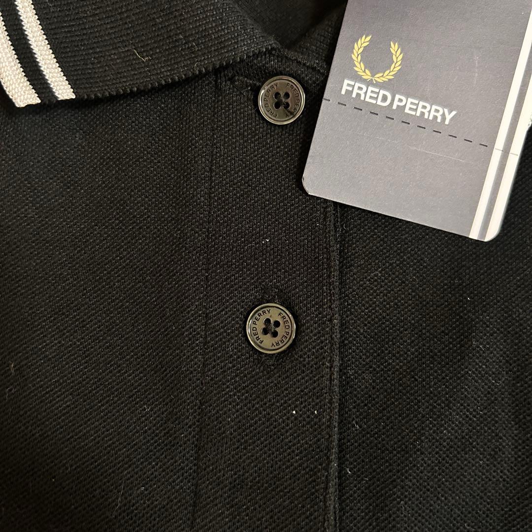 新品 FRED PERRY F5284 ノースリーブ ポロシャツ ブラック 12
