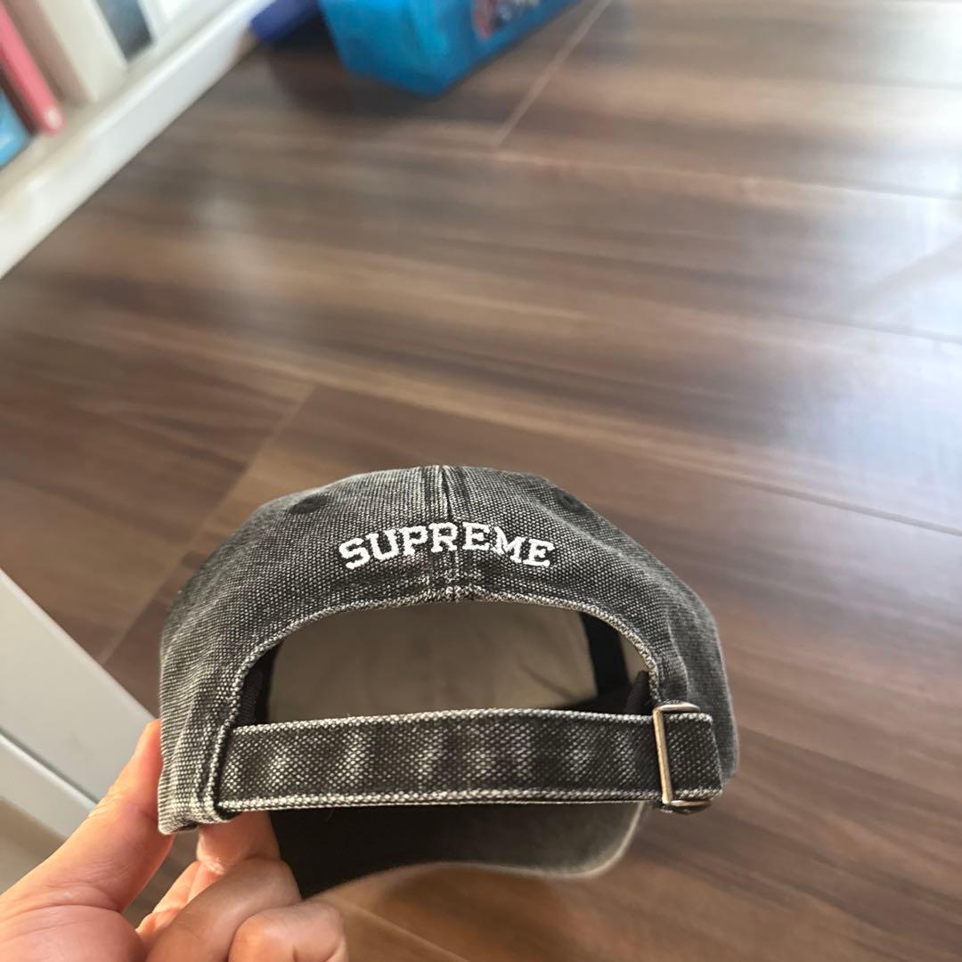 SUPREME グレーキャップ Sロゴ