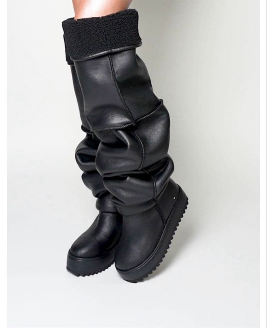 靴 YELLO JACOB LOOSE FIT LONG BOOTS sizeXL