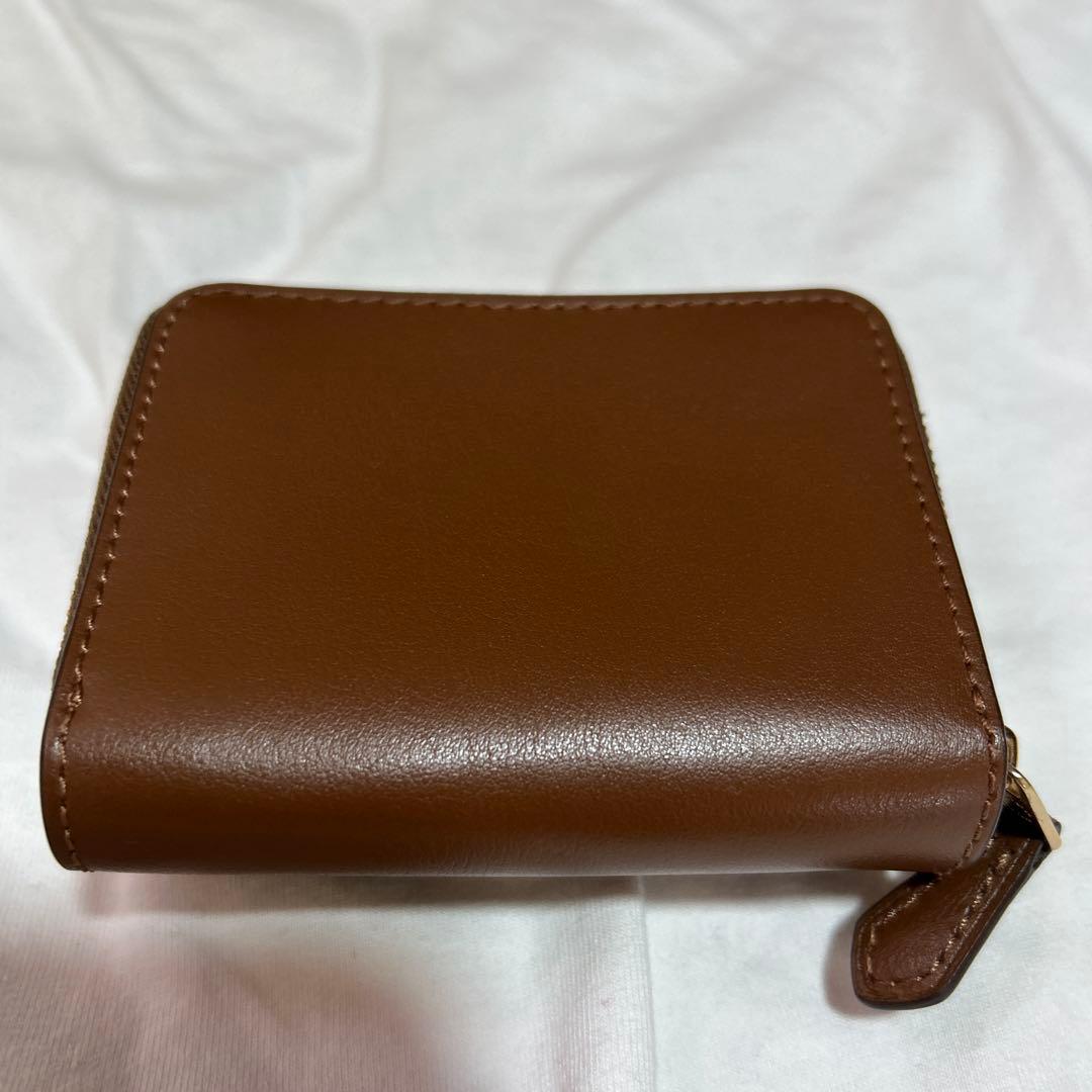 COACH モノグラム 三つ折り財布 ブラウン
