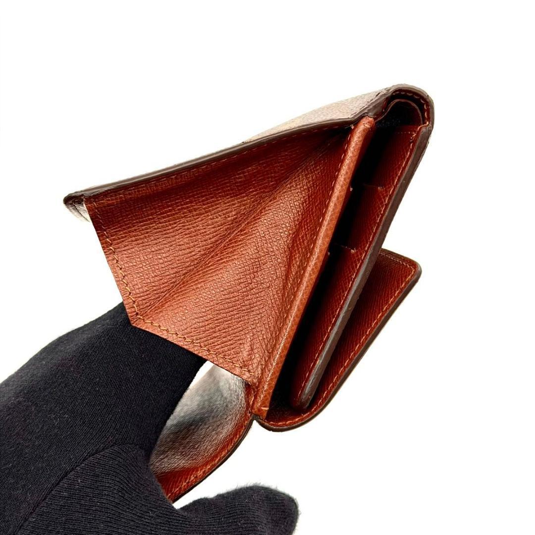 【良品】ルイヴィトン モノグラム ポルトモネ ビエ カルトクレディ Wホック財布