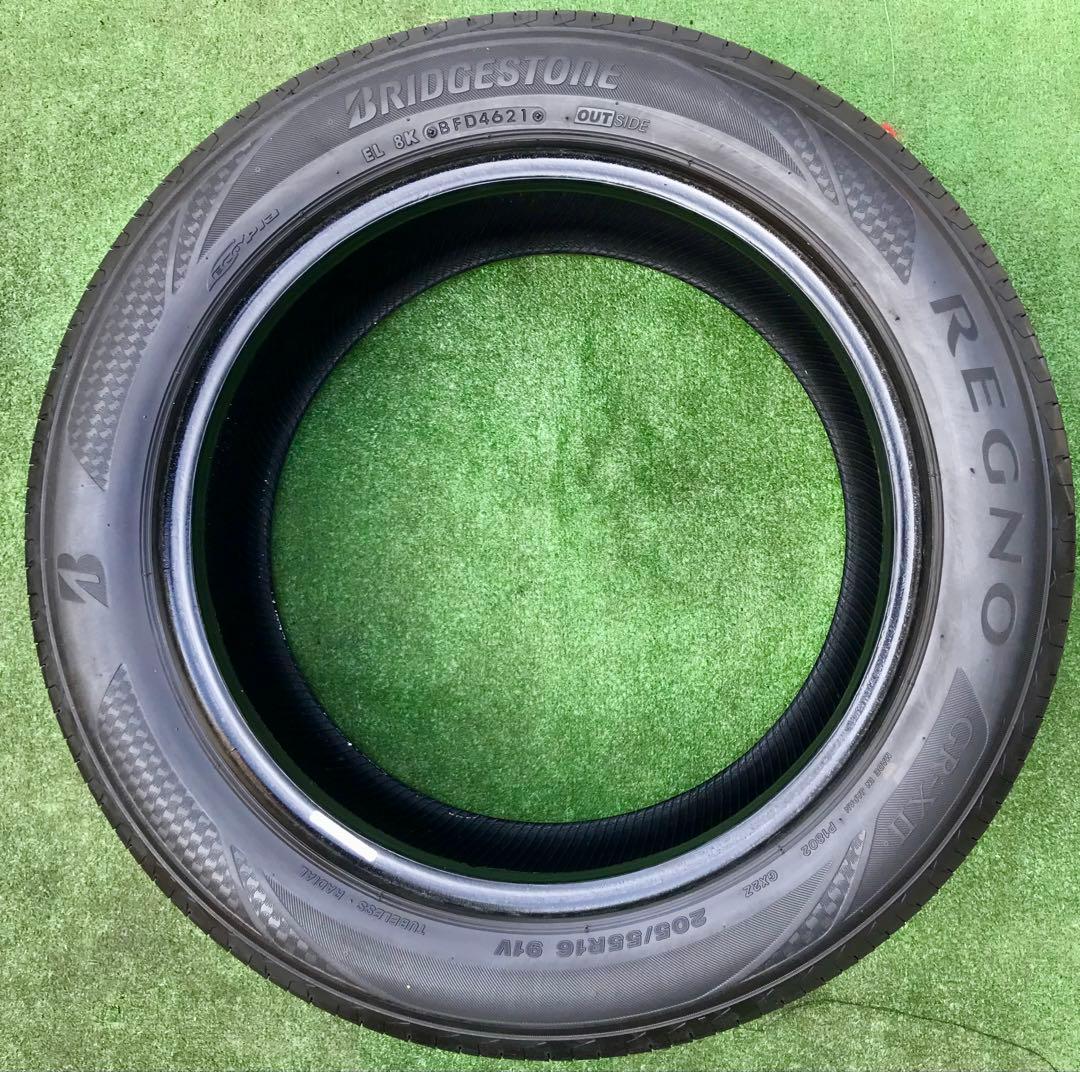 205/55 R16、BRIDGESTONE REGNOラジアルタイヤ